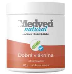 Dobrá vláknina od Medveď Natural pro podporu trávení a pravidelného vyprazdňování