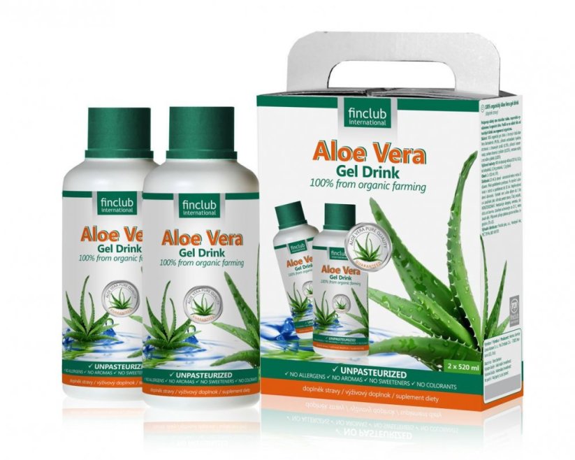 Finclub Aloe Vera gel drink 2 x 520 ml