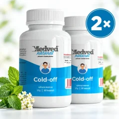 Medveď natural Cold-Off dvojbalení 2×30 kapslí s extraktem z právenky