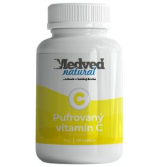 Medveď natural Pufrovaný vitamín C 60 kapsúl pre šetrnú podporu imunity a ochranu buniek Medveď natural Pufrovaný vitamín C 60 kapsúl pre šetrnú podporu imunity a ochranu buniek