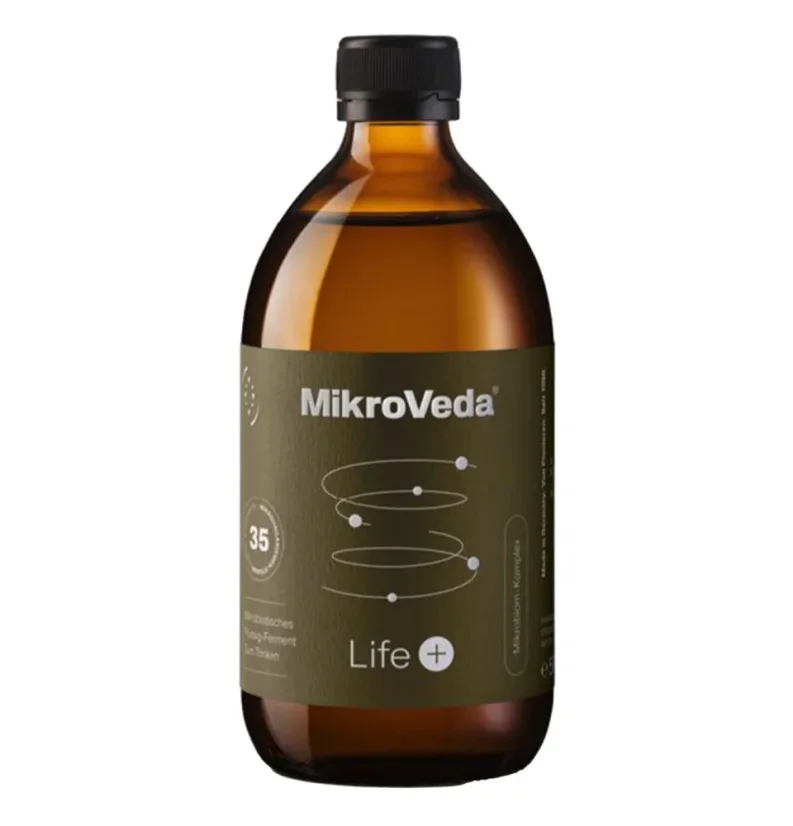 MikroVeda Life PLUS organický fermentovaný probiotický nápoj s 33 kmeny pro podporu trávení a střevní rovnováhy 500 ml MikroVeda Life PLUS organický fermentovaný probiotický nápoj s 33 kmeny pro podporu trávení a střevní rovnováhy 500 ml