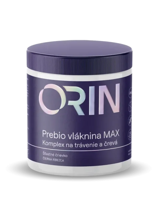ORIN Prebio vláknina MAX s příchutí černého rybízu pro trávení a střeva