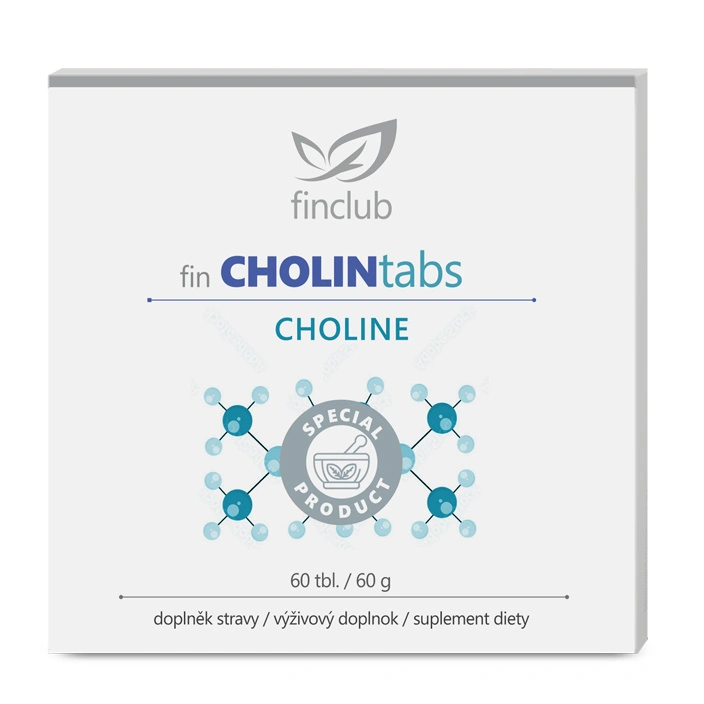 Finclub fin CHOLINtabs 60 tablet - cholin na podporu jater a metabolismu tuků