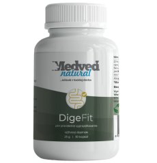DigeFit od Medveď Natural – doplněk stravy pro podporu pravidelného vyprazdňování v kapslích.