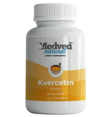 Medveď Natural Kvercetín komplex 60 kapsúl, antioxidant flavonoid pre imunitu a bunkovú ochranu