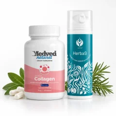 Medveď Natural Super Collagen a UKKO Herba9 krém vo výhodnom balíku Medveď Natural Super Collagen a UKKO Herba9 krém vo výhodnom balíku