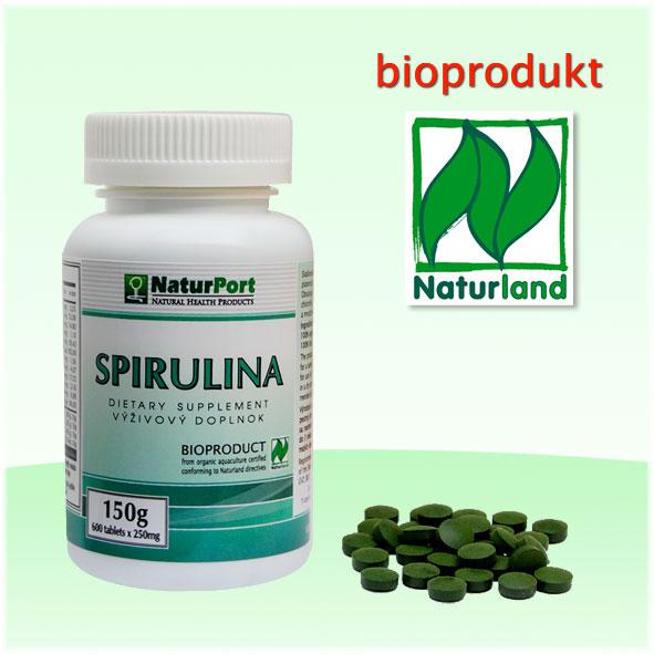 NaturMedic Spirulina BIO 150g (750 tabliet x 200mg)