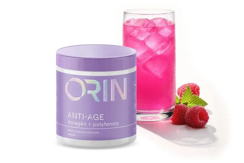 ORIN ANTI-AGE kolagén s polyfenolmi a malinovým nápojom