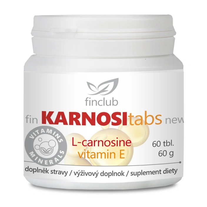 Finclub fin Karnositabs s L-karnosínom a vitamínom E na bunkovú ochranu