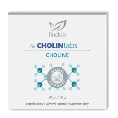 Finclub fin CHOLINtabs 60 tablet - cholin na podporu jater a metabolismu tuků Finclub fin CHOLINtabs 60 tablet - cholin na podporu jater a metabolismu tuků