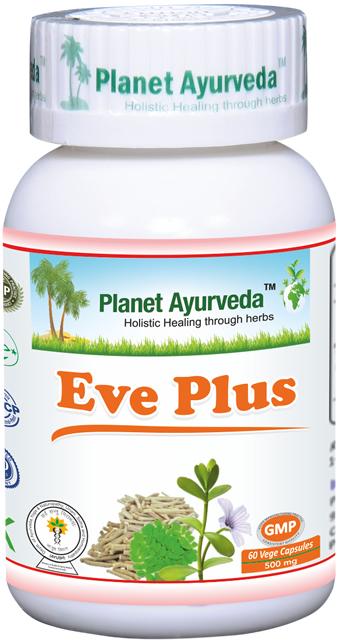 Planet Ayurveda Eve Plus – bylinný doplněk pro hormonální rovnováhu a ženské zdraví