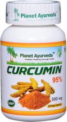 Planet Ayurveda Kurkumin 95% extrakt 7:1 500 mg 60 kapslí