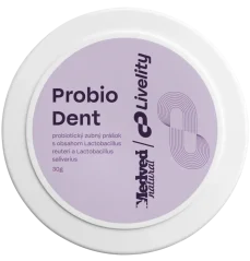 Medveď Natural ProbioDent – probiotický zubný prášok s Lactobacillus reuteri a salivarius pre ústnu mikroflóru a čisté zuby Medveď Natural ProbioDent – probiotický zubný prášok s Lactobacillus reuteri a salivarius pre ústnu mikroflóru a čisté zuby