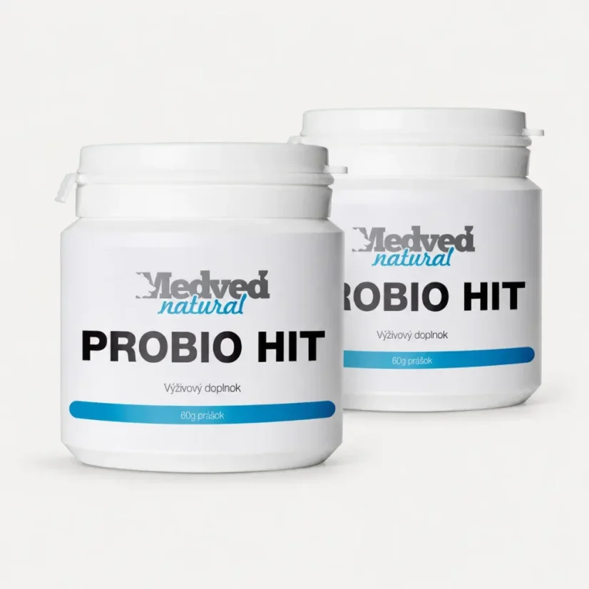 Medveď Natural Probio HIT dvojbalenie 2×60 g s probiotickými kultúrami
