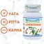 Planet Ayurveda Punarnava s ajurvédskym znázornením dóš Vata, Pitta a Kapha