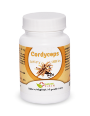Cordyceps tablety Natural Pharm – doplněk stravy s houbou cordyceps pro podporu vitality a imunity