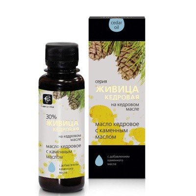 Cédrový olej so živicou 30 percent a bielym mumio na imunitu a vitalitu 100 ml