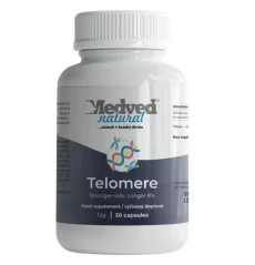 Medveď Natural Telomere 30 kapslí – polyfenoly z vinné révy a olivových listů pro antioxidační ochranu buněk Medveď Natural Telomere 30 kapslí – polyfenoly z vinné révy a olivových listů pro antioxidační ochranu buněk