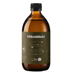 MikroVeda Life PLUS organický fermentovaný probiotický nápoj s 33 kmeňmi na podporu trávenia a črevnej rovnováhy 500 ml