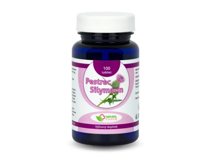 Natural Pharm Pestřec Silymarin 100 tablet, silymarin z pestřce na podporu jater