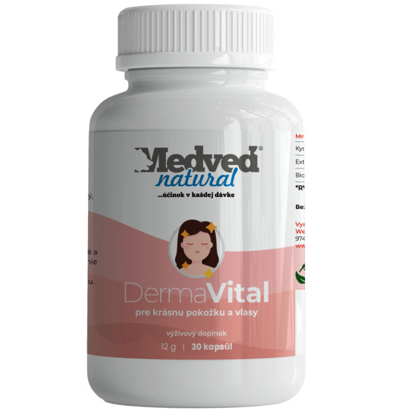 DermaVital od Medveď Natural pre krásnu pokožku, vlasy a celkovú vitalitu DermaVital od Medveď Natural pre krásnu pokožku, vlasy a celkovú vitalitu