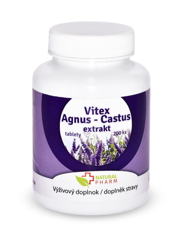 Vitex Agnus-Castus extrakt 200 tabliet – prírodný výživový doplnok od Natural Pharm na hormonálnu rovnováhu žien