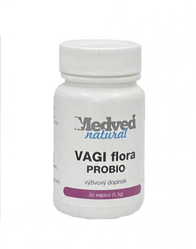 Medveď natural VAGI flora PROBIO 30 kapsúl