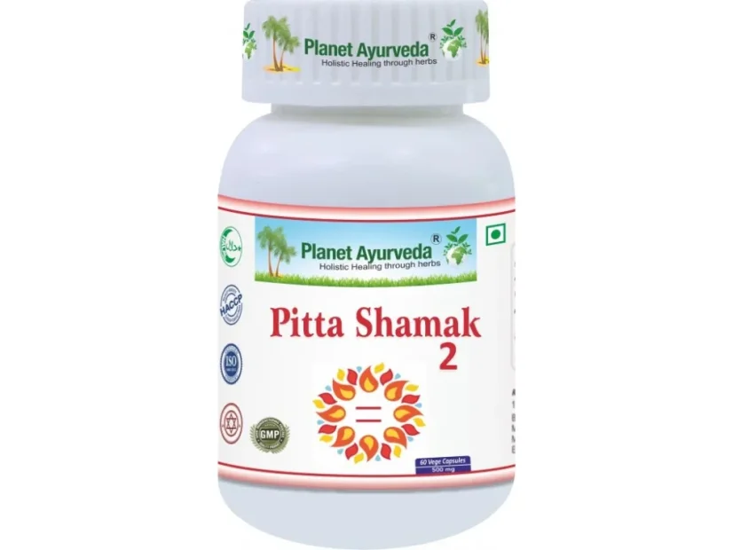 Planet Ayurveda Pitta Shamak 2, ajurvédský doplněk na zklidnění pitty, rovnováha trávení a pokožky