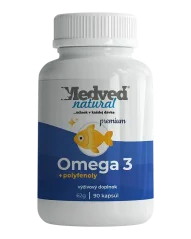 Medveď natural Omega-3 premium 90 kapslí