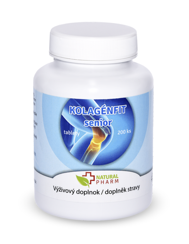 Kolagénfit senior 200 tabliet – výživový doplnok Natural Pharm pre zdravé kĺby, chrupavky a pohyblivosť u seniorov