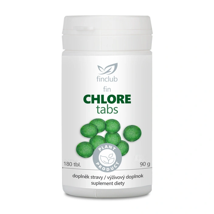 Finclub Chloretabs – doplněk výživy s chlorellou pro detoxikaci organismu, podporu imunity, trávení a přirozené čištění těla