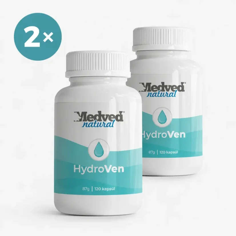 Medveď Natural HydroVen dvojbalení 2×120 kapslí s extraktem z opuncie