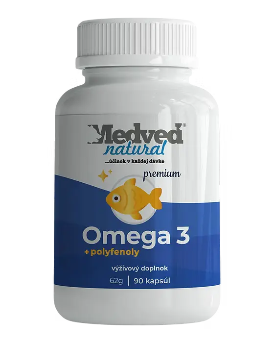 Medveď natural Omega-3 premium 90 kapslí