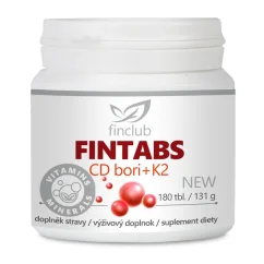 Finclub Fintabs CD bori+K2 NEW tablety 180 ks pro podporu kostí a vápníkové rovnováhy