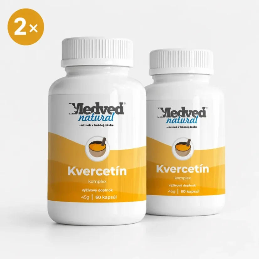 Výhodné dvojbaleni Medveď Natural Kvercetin komplex s bromelainem, papainem a selenem Výhodné dvojbaleni Medveď Natural Kvercetin komplex s bromelainem, papainem a selenem