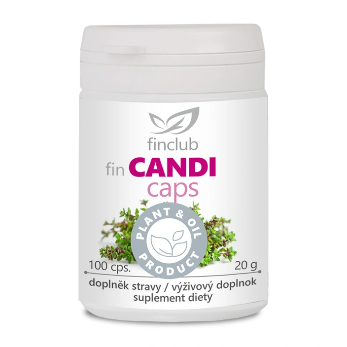 Finclub fin Candicaps - výživový doplnok na podporu črevnej mikroflóry a rovnováhy