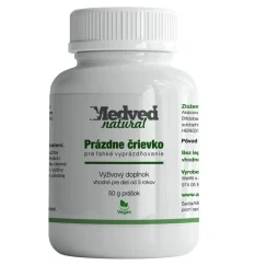Medveď Natural Prázdne črievko – vlákninový prášok pre ľahké vyprázdňovanie, 50g