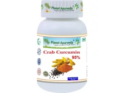 Planet Ayurveda Crab Curcumin 95 % – extrakt z kurkumy s vysokým obsahem kurkuminoidů a černým pepřem