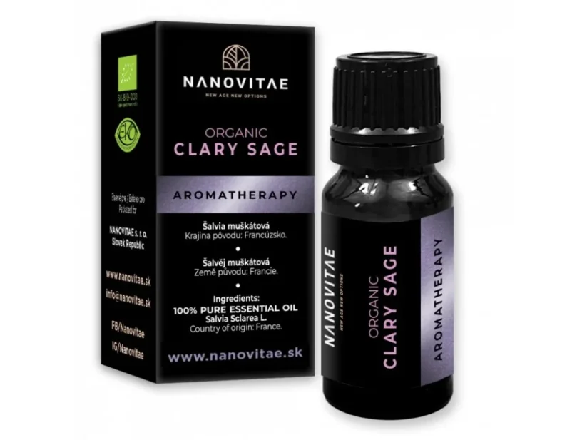 Nanovitae ŠALVĚJ Esenciální olej (Organic quality) 10 ml