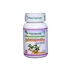 Planet Ayurveda Ashwagandha extrakt 10:1 500 mg 60 kapslí