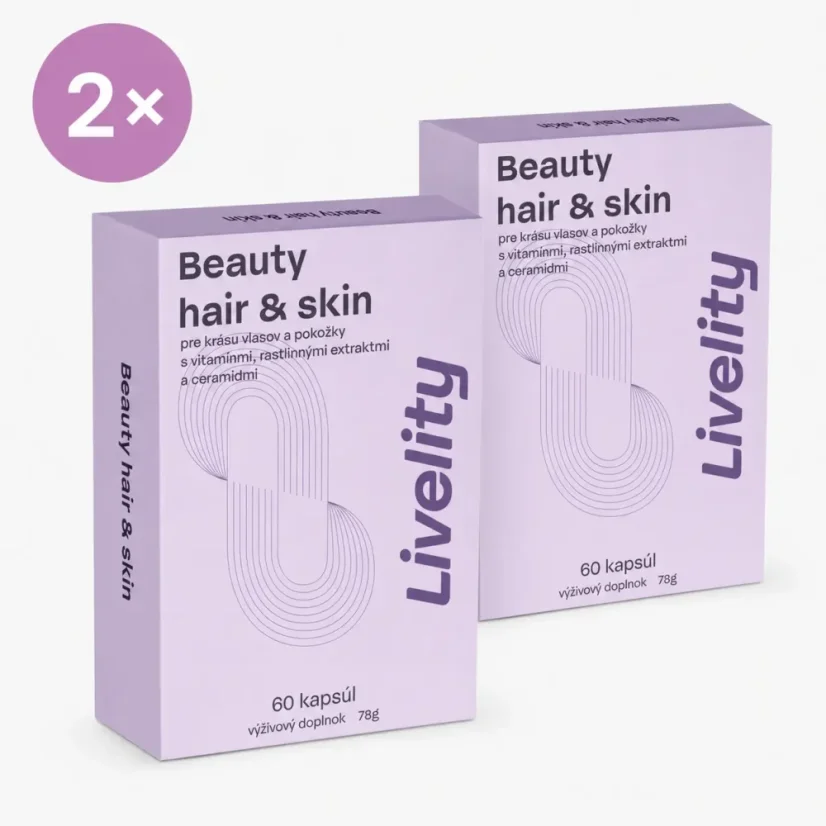 Medveď Natural Beauty Hair & Skin dvojbalení 2×60 kapslí na vlasy a pokožku Medveď Natural Beauty Hair & Skin dvojbalení 2×60 kapslí na vlasy a pokožku