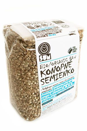 Konopné semienka SUM Natural Raw BIO 200g