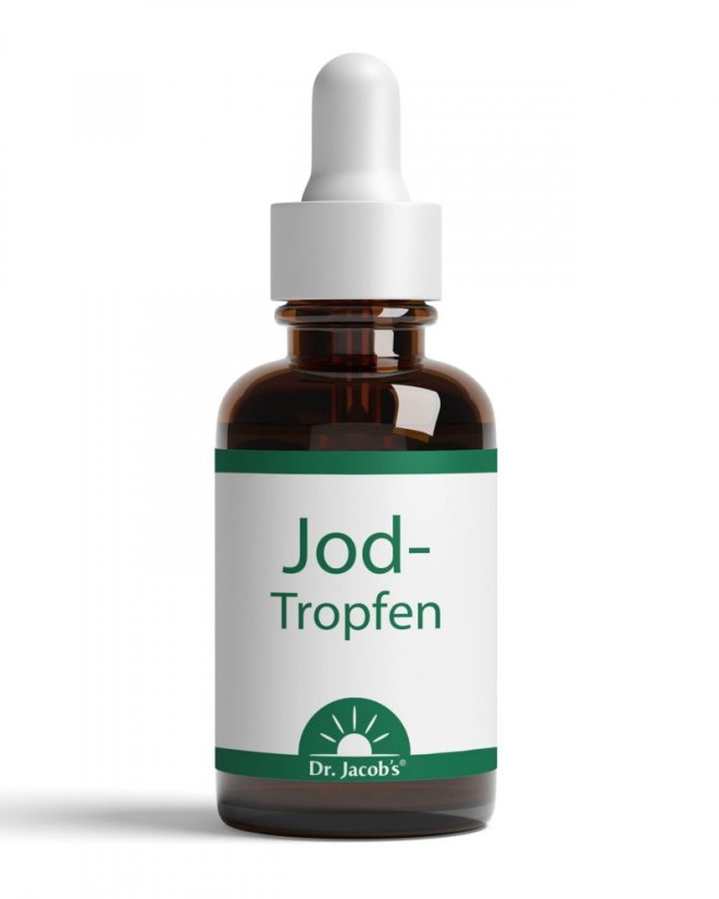 Dr. Jacob’s Jod-Tropfen, kvapky s obsahom jódu na podporu funkcie štítnej žľazy a nervovej sústavy