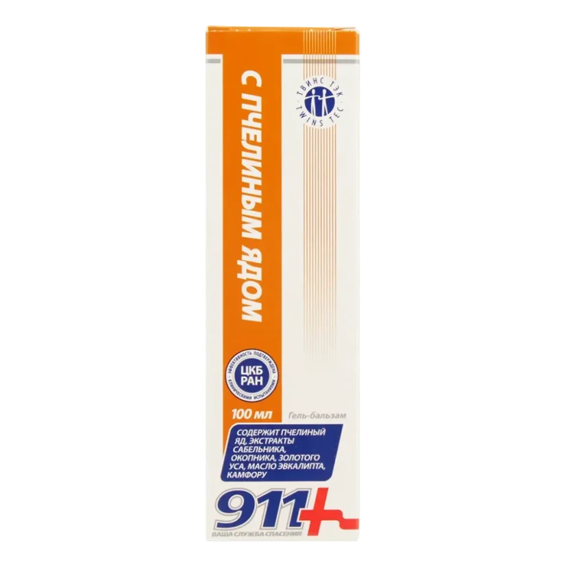 911 Včelí jed gél 100 ml na kĺby a chrbticu