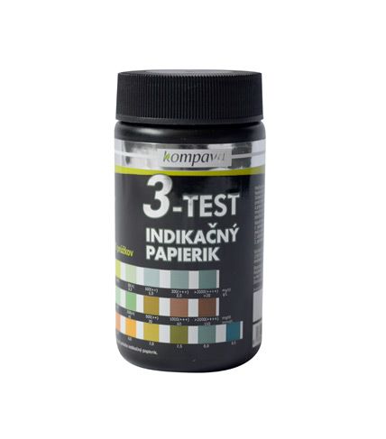Kompava Lakmusové papieriky 3v1 3-Test 50 ks