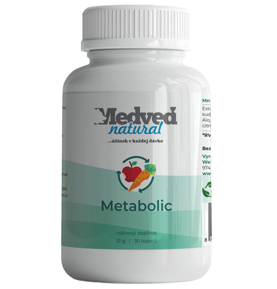 Metabolic od Medveď Natural – doplněk stravy pro podporu metabolismu a spalování tuků