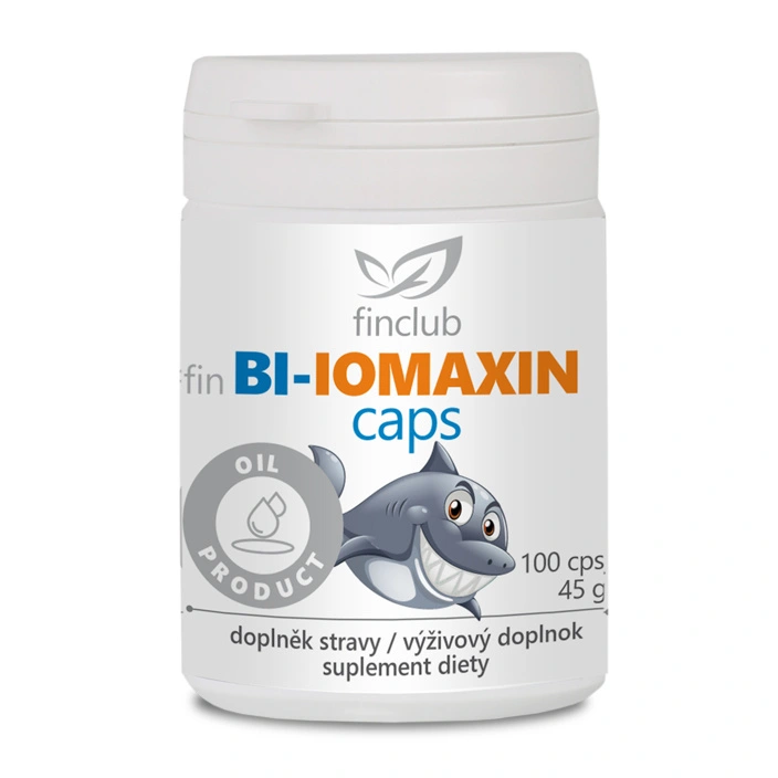 Finclub Bi-iomaxin caps rybí olej v kapsulách s omega-3 EPA a DHA na podporu imunity, srdca a mozgu