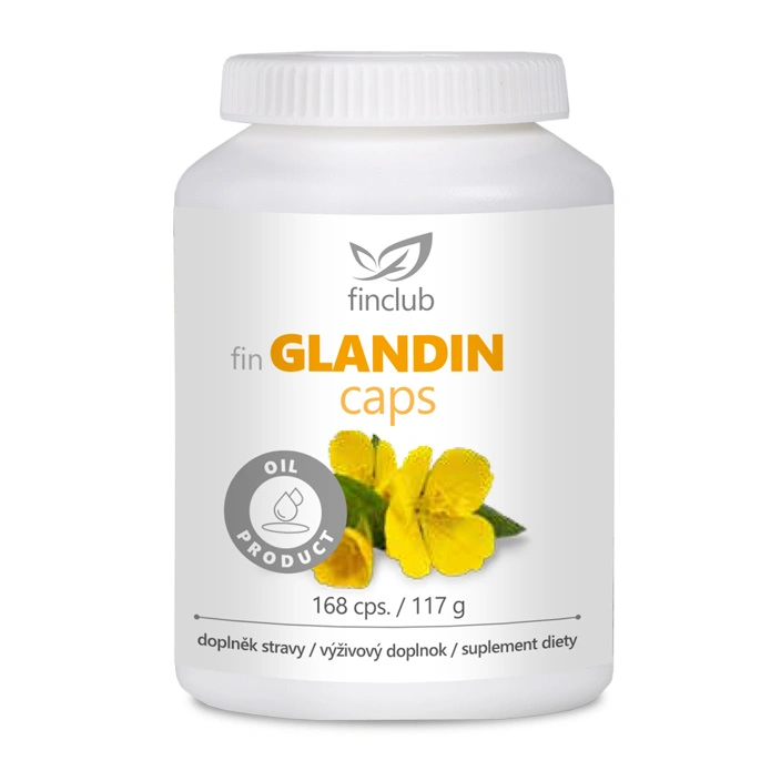 Finclub fin Glandincaps – doplněk stravy s olejem z pupalky dvouleté