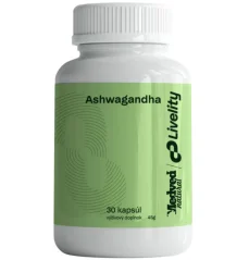 Medveď Natural Ashwagandha 30 kapslí – doplněk stravy s ashwagandhou pro podporu zvládání stresu a vitality