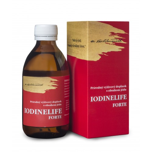 IodineLife Forte přírodní doplněk stravy s obsahem jódu na podporu štítné žlázy 250 ml